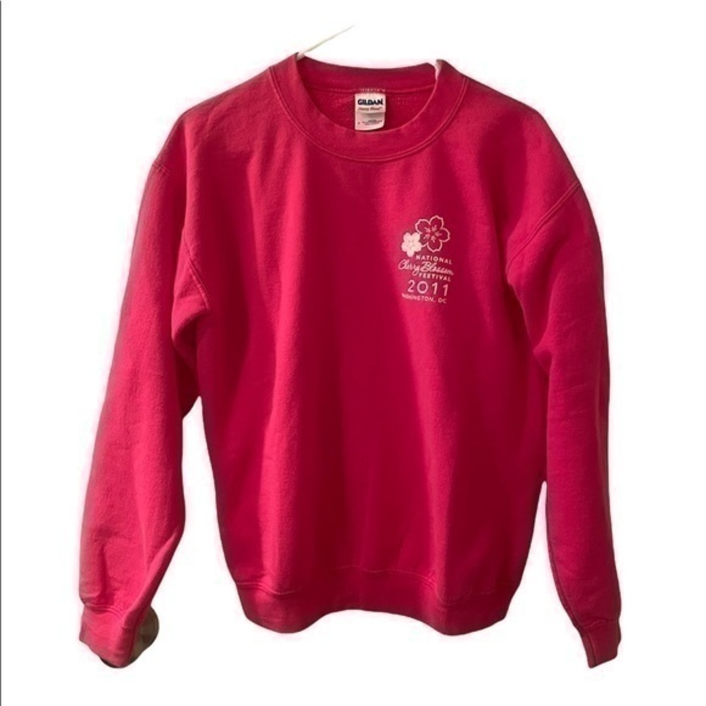 National Cherry Blossom 2011 Hot Pink Sweatshirt Small - Picture 1 of 6